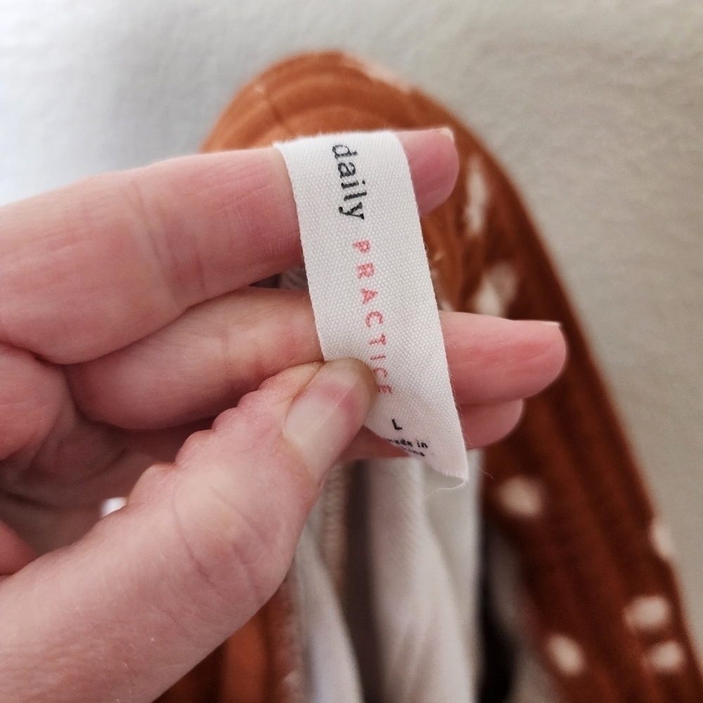 Anthropologie Daily Practice Polka Dot Tassel Joggers L - Picture 4 of 6